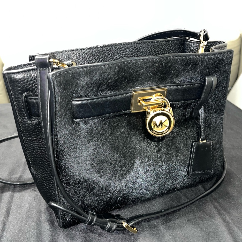 Michael Kors Haircalf Black Crossbody Bag (HAS COA)